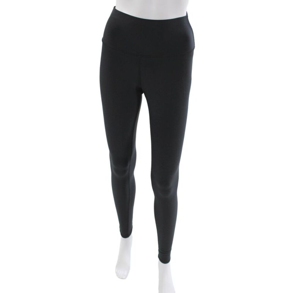 Alo Women Ankle Leggings Black Athleisure Polyester Size S
